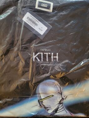 KITH X Sorayama Black Graphic Tee with Futuristic Illustration